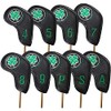 Golf Iron Covers Leather Embroidered Waterproof 4-9 AW PW SW