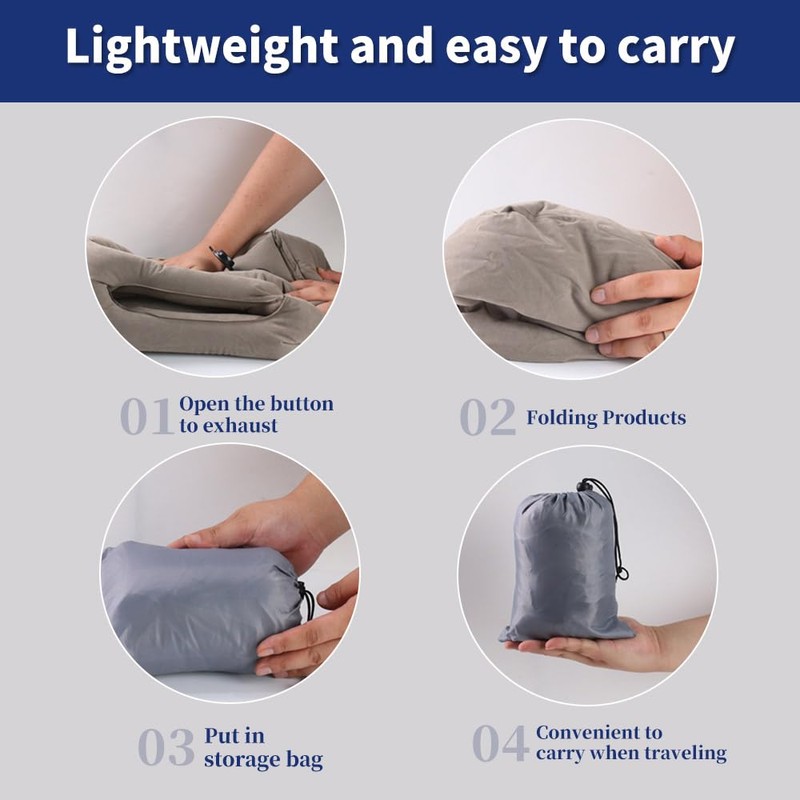 AGEFEREO Neck Pillow Airplane Pillow for Long Flight,airplanesleep Support,Airplane Sleeping