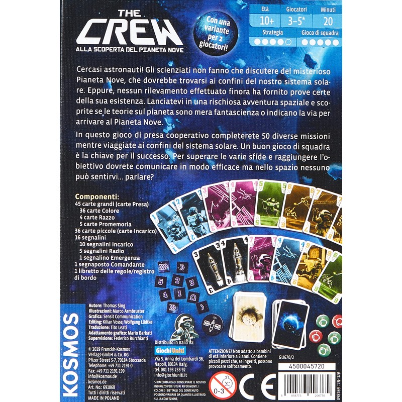 Giochi Uniti - The Crew Card Game - Italian Edition