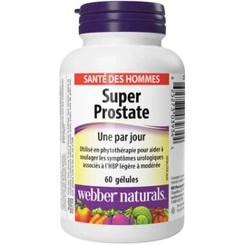 Webber Naturals Super Prostate, 60 Softgels, Helps Relieve Urological Symptoms, Comprehensive Formula Containing Saw Palmetto