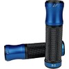Driven Racing D3 Street Motorcycle Grips - Blue/Black/One Size