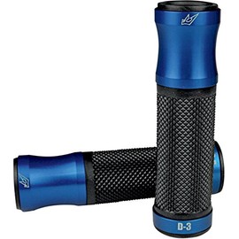 Driven Racing D3 Street Motorcycle Grips - Blue/Black/One Size