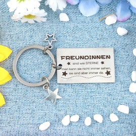 Gifts for Girlfriend Friends, Key Ring Best Friend Gifts, Gift for Girlfriend, Gift Best Friend, Christmas Gifts Girlfriend, Girlfriend Gift, Girlfriend Birthday Gift, Silvery