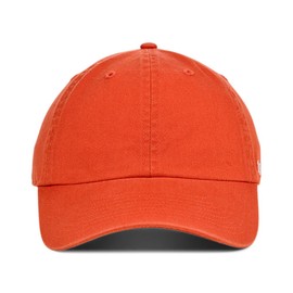 '47 Blank Classic Clean Up Cap, Adjustable Plain Baseball Hat for Men and Women – Orange