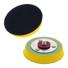 Dura-Gold Pro Series 3" Hook & Loop DA Backing Plate Pad, 2 Pack - Flexible 14mm Thick Dual-Action Random Orbital Sander Polisher Pad, 5/16", Auto Woodworking Sandpaper Sanding Car Polishing Detailing