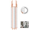 10 Ft Construction Trash Chute with Circular Top Steel Ring