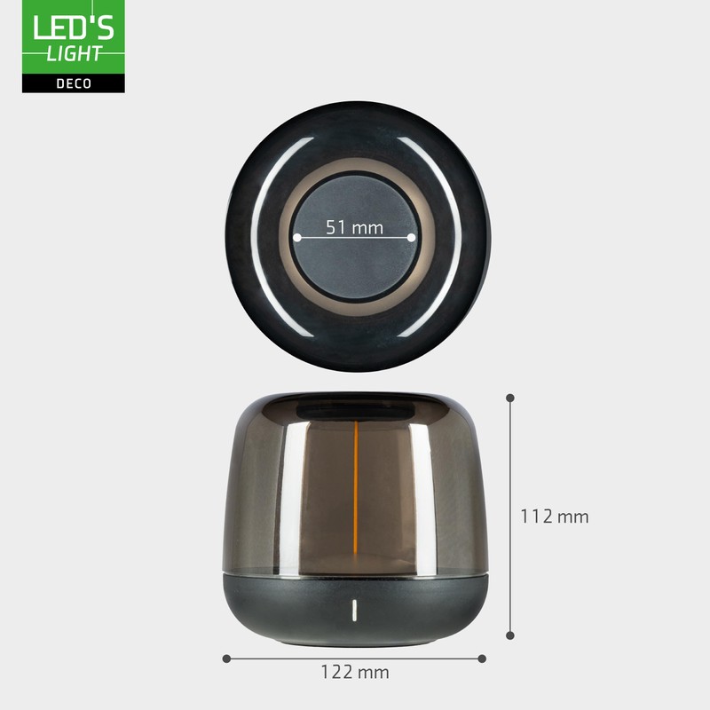 LED's light LED-Tischlampe mit Akku 2700K Warmweiß & RGB –