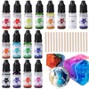 Epoxy Resin Pigment, 16 Colors Concentrated Liquid EpoxyResin Dye,10ml Each