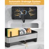 LIONONLY Kitchen Sink Organiser, Stainless Steel Sponge Holder Kitchen with