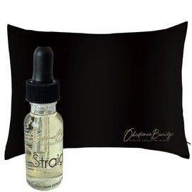 Obedience Beauty's Travel Buddies Paired Our .5oz B Straight by Obedience Beauty Travel Buddy with Our Obedience Beauty Monogramed 100% Mulberry Silk 51x66 inch Pillow Case