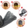 32FT Steel Wool Roll, antfees Steel Wool Fill Fabric Roll,