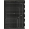 Nakabayashi CTMO-A3W-D Folding Cutting Mat, Double-Sided Clay Plate, A3/Black