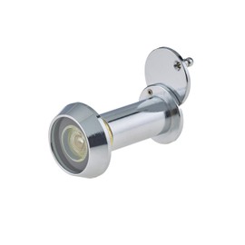 Door Viewer Polished Chrome Peephole Wide Angle 50-75mm Thick Doors