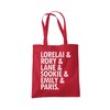 Lorelai Rory Lane Tote Bag - red One Size