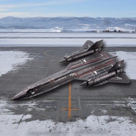 Piececool 3D Metal Puzzles for Adults, Blackbird SR-71 Metal Aircraft Model Kits, Military Airplane Model Kit to Build for Men Hobbies Great Birthday Gifts
