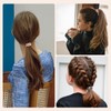 Premium-Satin-Haargummi, Seide Haargummi, Perlen-Satin-Dickdarm-Haar-Scrunchies Samt Schwarz, Softer Than Silk Scrunchies