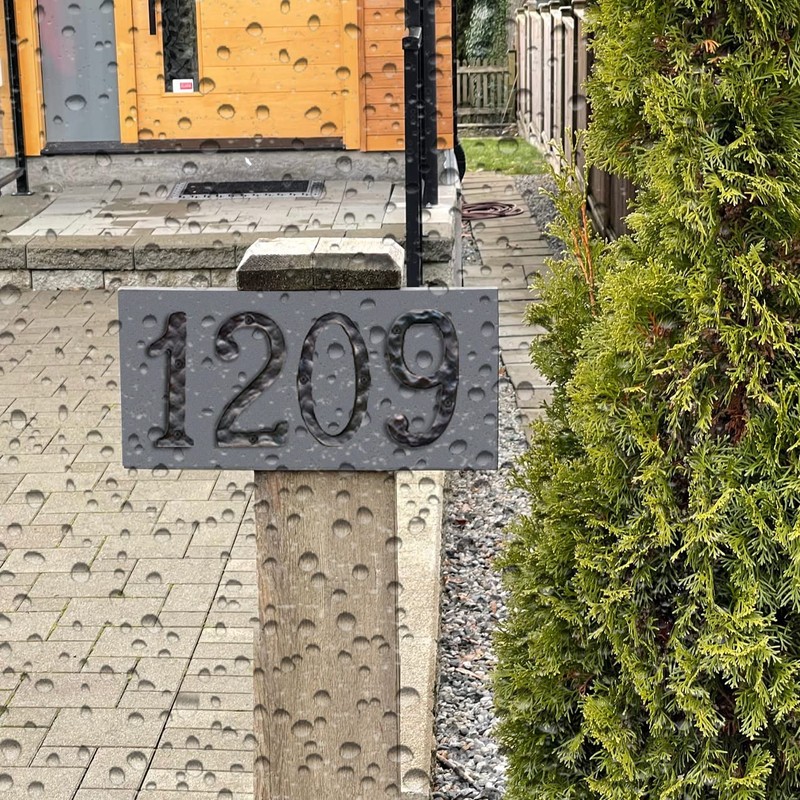 NACH House Numbers for Outside, 5.5 inch Black Address Numbers