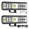 Par 7''faros Led Auxiliares 188w Triple-fila 8000k 34led