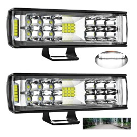Par 7''faros Led Auxiliares 188w Triple-fila 8000k 34led