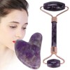 Portable Face Roller Massager Facial Beauty Roller Heart Shaped Gua