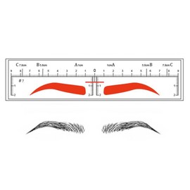 CHOOSE-IT Eyebrow Stencil Disposable Eyebrow Shaper Kit - 50PC Transparent Mapping Stickers Eyebrow Stencils For Microblading, PMU - Quick Makeup Peel & Stick Eyebrow Stencil Kit (#7)