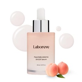 PeachMicrobiome 84 EGF - Suero de melocotón, niacinamida y alantoína para apoyar la barrera de la piel y calmar la piel, adecuado para tipos de piel s