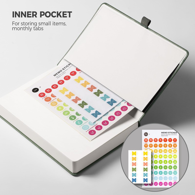 Undated Appointment Book, 52 Weekly & 12 Monthly Planner, A5