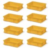 8 Piece Travel Stackable Box TK375 0, Yellow, 300X200X75 mm