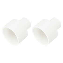 uxcell 2 Pcs UPVC Reducer Pipe Fitting, 1-1/4"x1/2" PVC Straight Pipe Coupling Adapter Connector for Home Sewer Plumbing Water Line, White