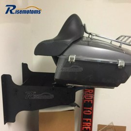 risemotom8 For 1997-UP Harley Touring Tour Pak Pack Holder Wall Mount Storage Rack Brackets
