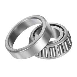 sourcing map 30204 Tapered Roller Bearing Cone and Cup, 20mm Bore x 47mm OD x 15.25mm Thick, Chrome Steel Taper Bearing Set, ABEC-5