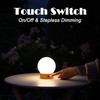 WEILAILUX Small Cute Cordless Table Lamp Rechargeable, Battery Operated Shower