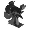 Wood Stove Fan 6 Blades Heat Powered Burning Fireplace Fan