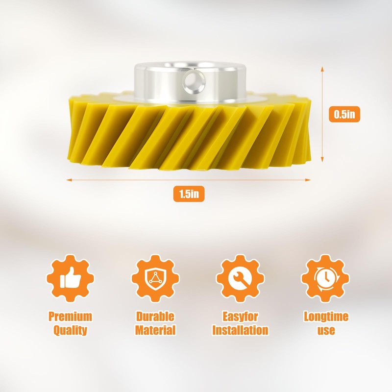 Upgraded Mixer Worm Gear Replacement Compatible with Kitchen Aid Bowl-Lift/Tilt-Head