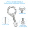 PATIKIL Lifting Shoulder Eye Bolts, 2 Pack M12x50 Screw Bolt