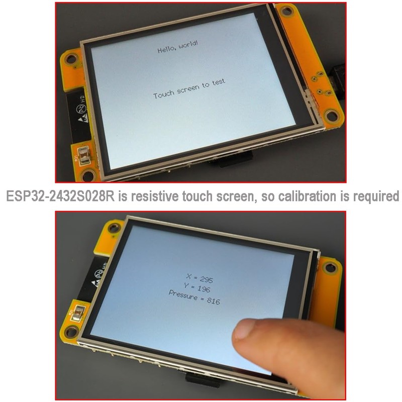 DIYmalls 2.8" ESP32-2432S028R ESP32 Display Resistive Touchscreen 240x320 TFT LCD