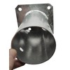 Round Fence Post Bolt Down Circular Bracket Heavy Duty Hot-Dip