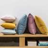 JUSPURBET Pink Purple Velvet Throw Pillow Covers 14x14 Inches Set