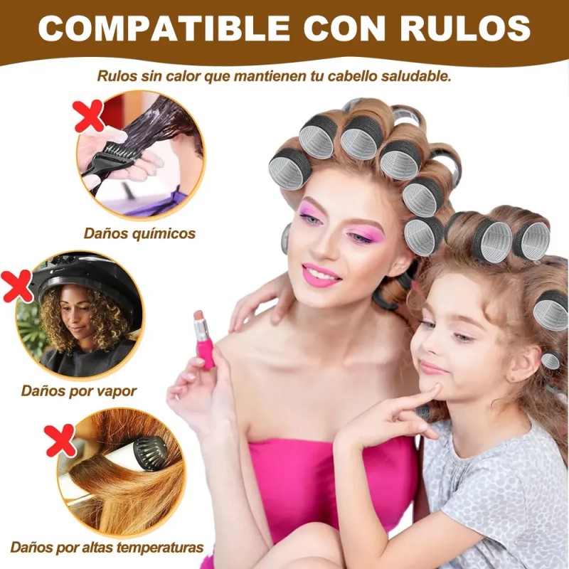 60 Tubos Para Rizar Cabello Abrazadera Plástica Para Cabello
