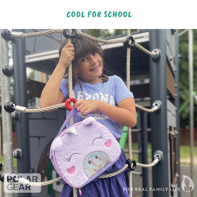 Polar Gear Sensory Lunch Bag with Wipe Clean Lining, Plush,