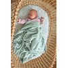 LÄSSIG Baby’s Knitted Blanket - 100% Organic Cotton, GOTS-Certified mint