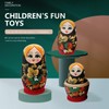 Tomaibaby 5 Pieces Wooden Matryoshka Dolls Figures Valentine's Day Decoration
