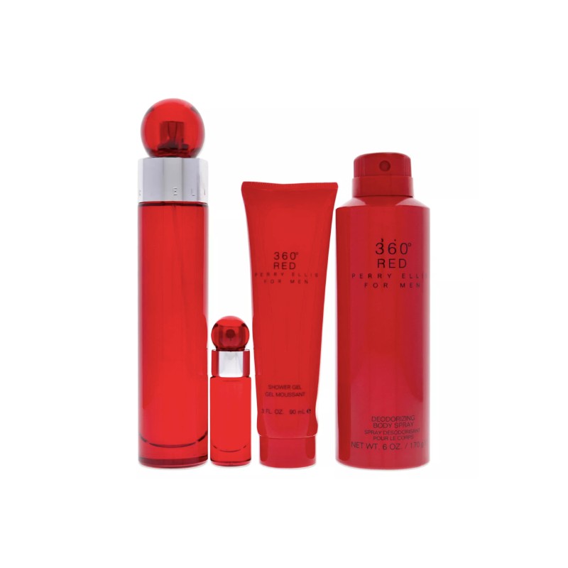 360 Red by Perry Ellis for Men - 4 Pc