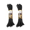 2 PAIRS GRAFTERS 140CM STRONG WORK/HIKING/DR MARTENS BOOT LACES (Black)