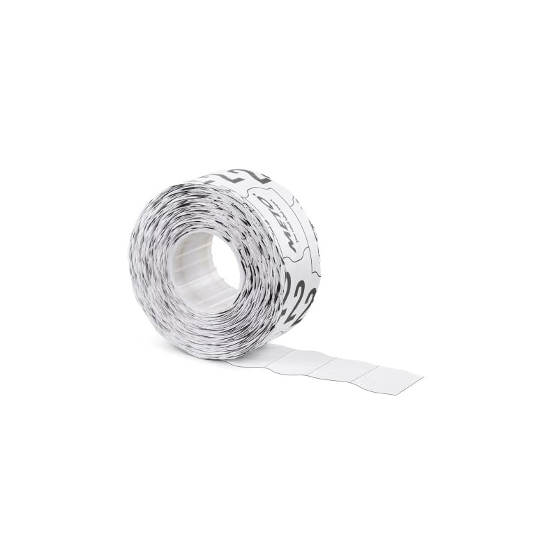Meto 29 x 28 mm 3 Line White Removable Labels