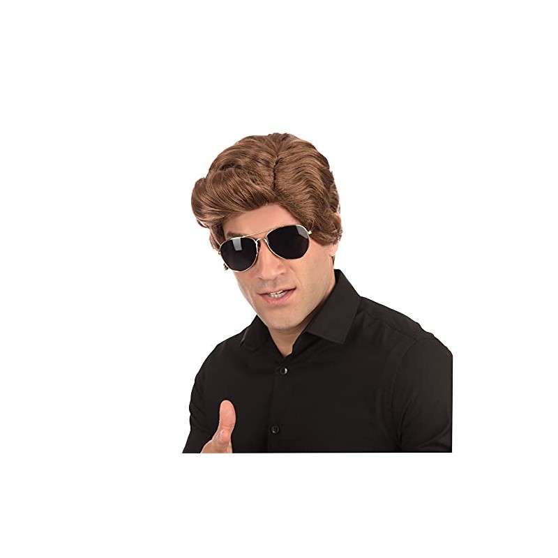 Bristol Novelty BW698 Used Car Salesman Wig Dark Brown, One