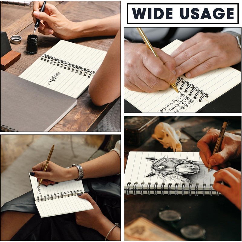 Jutom 2 Pcs Small Spiral Notebooks Memo Pads 3 x