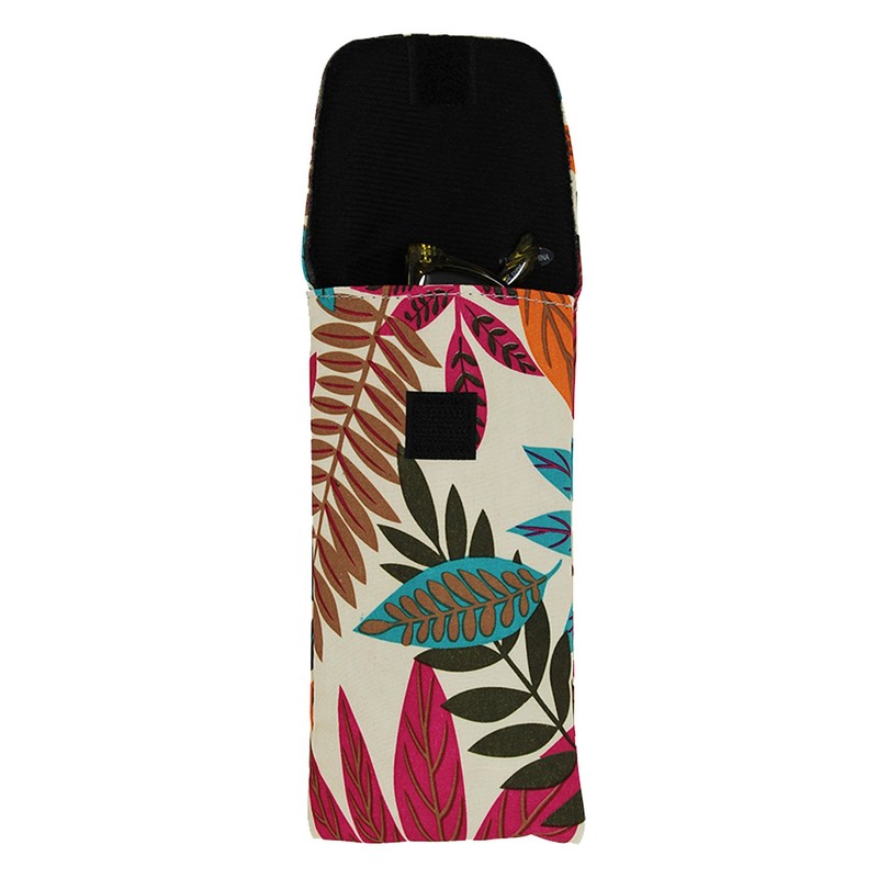 2 Pack Fabric Eyeglass Case Top Closure, Slip In Eyeglass