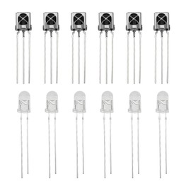 EMSea Pack of 20 Pairs Transmitter Receiver Kit 5 mm Infrared Transmitter VS1838B Infrared Receiver for Electronic Devices Photo Transistor Communication Devices