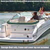 X AUTOHAUX Bimini Top Storage Boot with Light Hole Boat